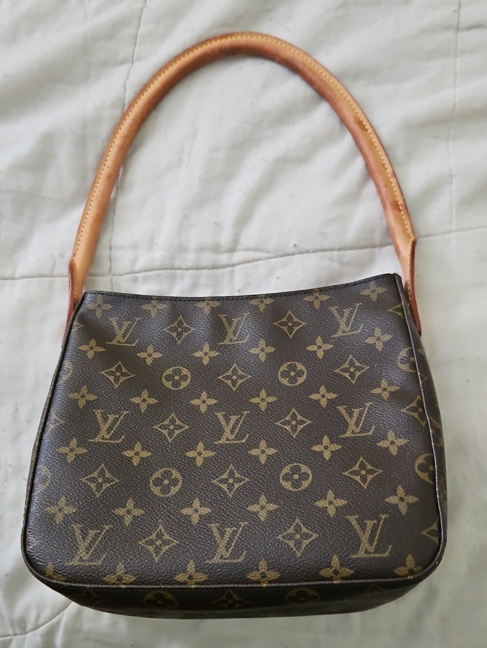 Louis Vuitton Monogram Mini Shoulder Bag in Brown and Tan
